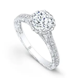 Beverley K 14k White Gold 0.44ct Diamond Semi-Mount Engagement Ring