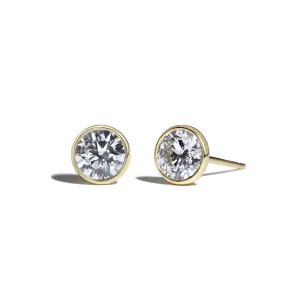 Bezel Diamond Studs