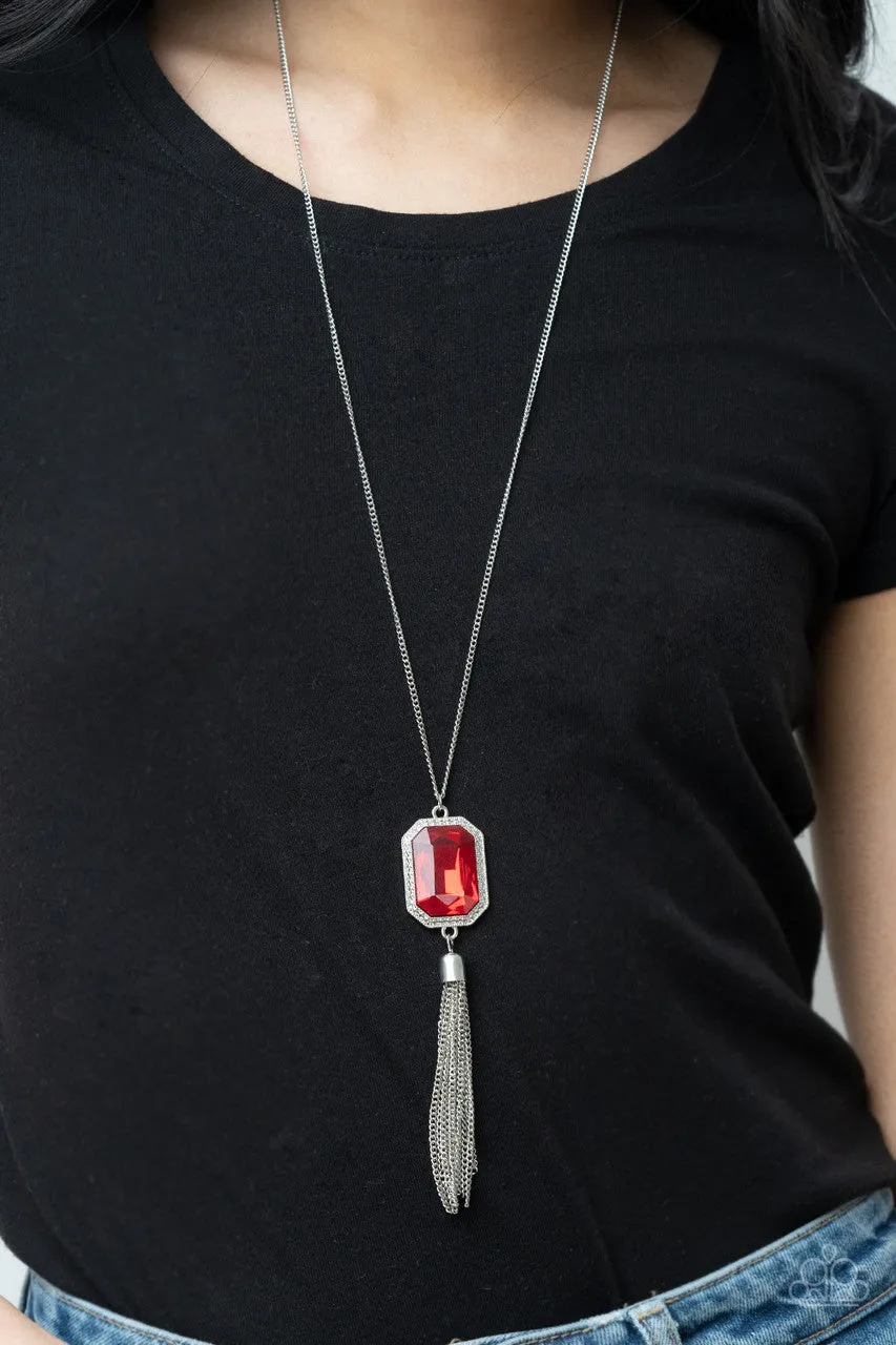 Blissed Out Opulence Red Paparazzi Necklace