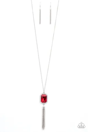 Blissed Out Opulence Red Paparazzi Necklace