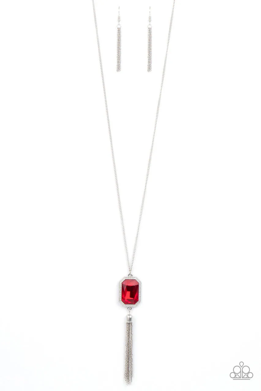 Blissed Out Opulence Red Paparazzi Necklace