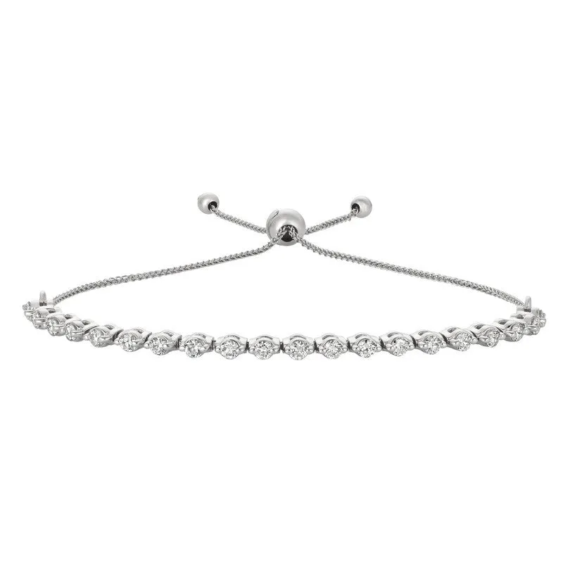 BOLO DIAMOND BRACELET 14K GOLD (1 CTW) 2