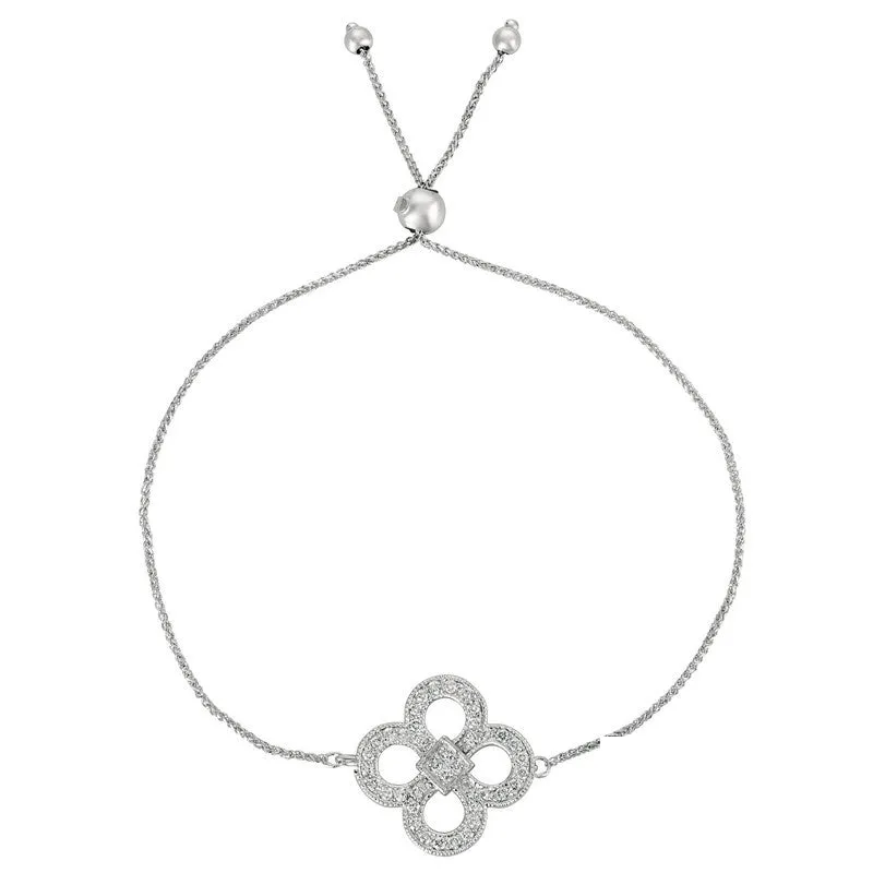 BOLO DIAMOND CLOVER BRACELET 14K GOLD (0.37 CTW)