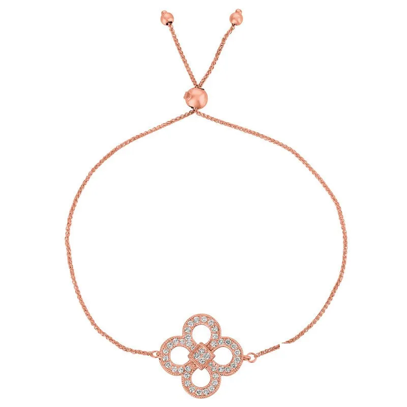 BOLO DIAMOND CLOVER BRACELET 14K GOLD (0.37 CTW)