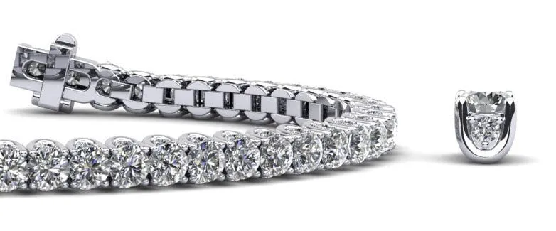 Boundless Brilliance Lab-Grown Diamond Tennis Bracelet with 6.78 ct.(finished) 1.2mm, 3mm