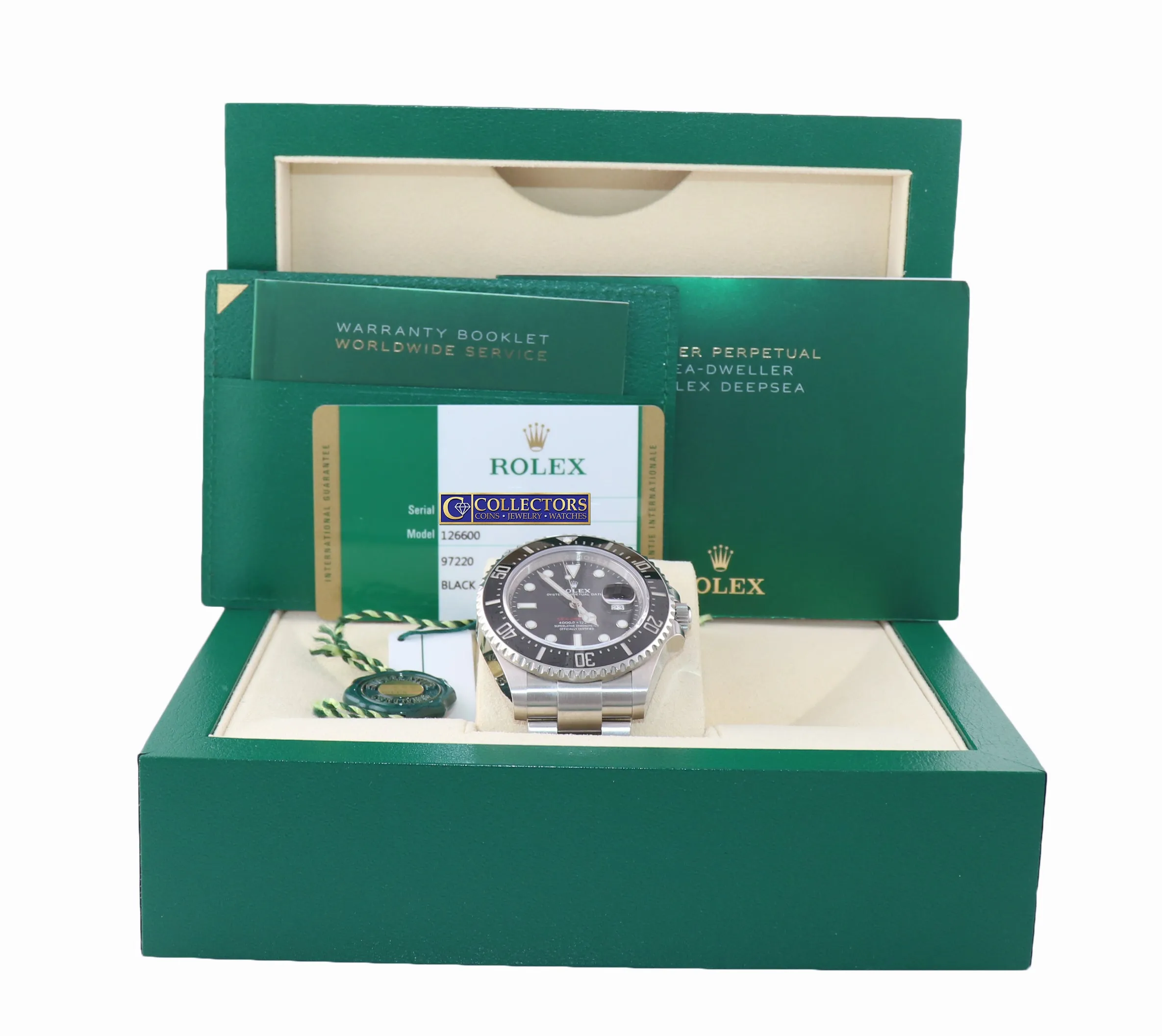 BRAND NEW 2019 PAPERS Mark II Rolex Red Sea-Dweller 43mm 126600 Steel Watch