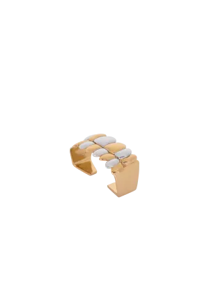 Brass Double Grillz Ring