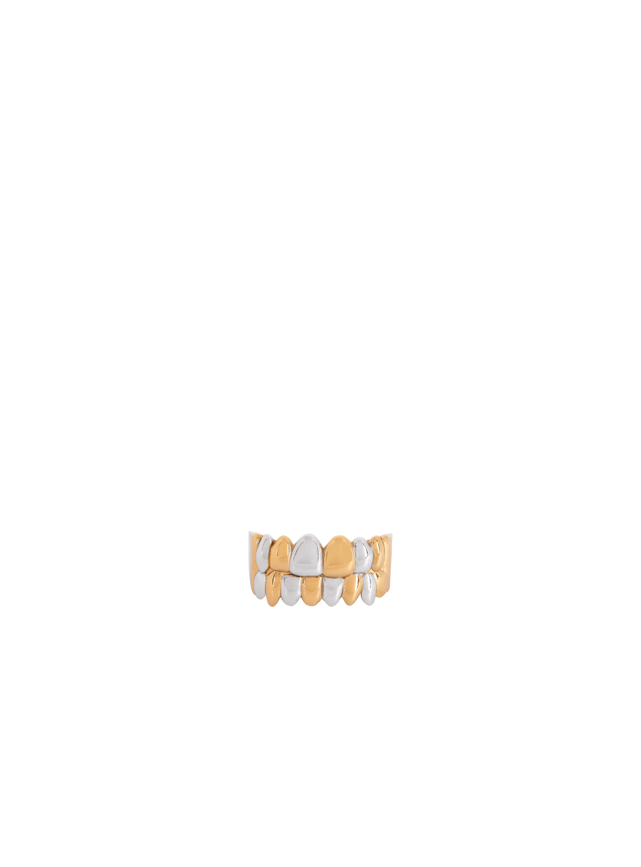 Brass Double Grillz Ring