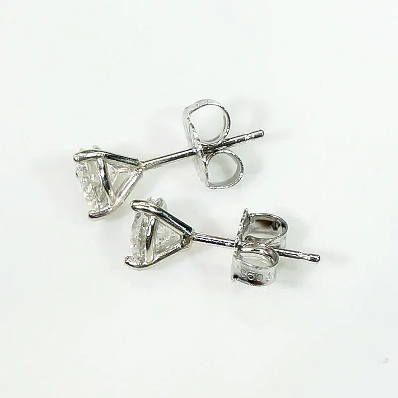 Bright Vintage 0.83tcw Diamonds in Platinum Martini Studs
