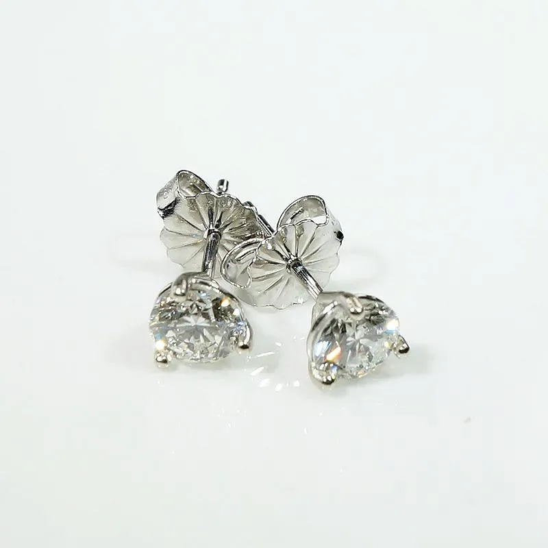 Bright Vintage 0.83tcw Diamonds in Platinum Martini Studs