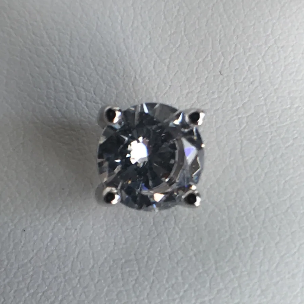 Brilliant Cut CZ Stud Earrings