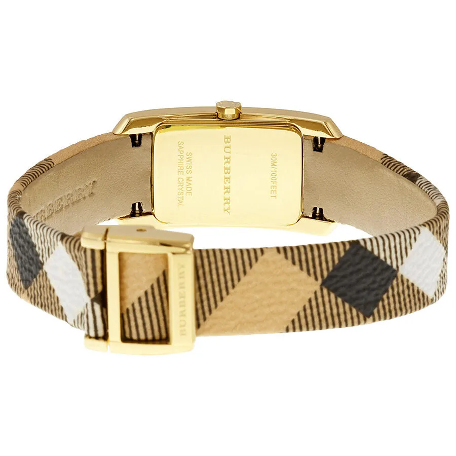 Burberry Pioneer Gold Dial Gold Ion-plated Ladies Watch BU9509