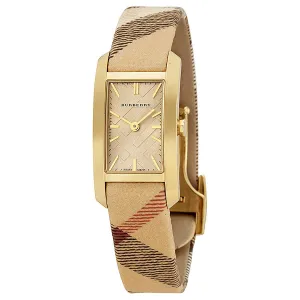 Burberry Pioneer Gold Dial Gold Ion-plated Ladies Watch BU9509