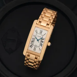 CARTIER TANK AMÉRICAINE MODEL W26035K2