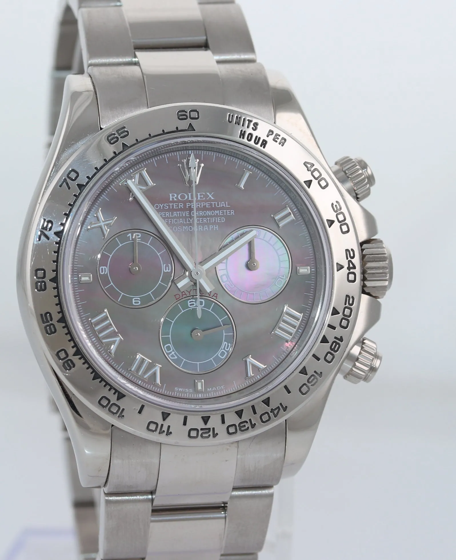 CASEBACK STICKER Rolex Daytona Mother of Pearl 116509 18k White Gold Watch Box