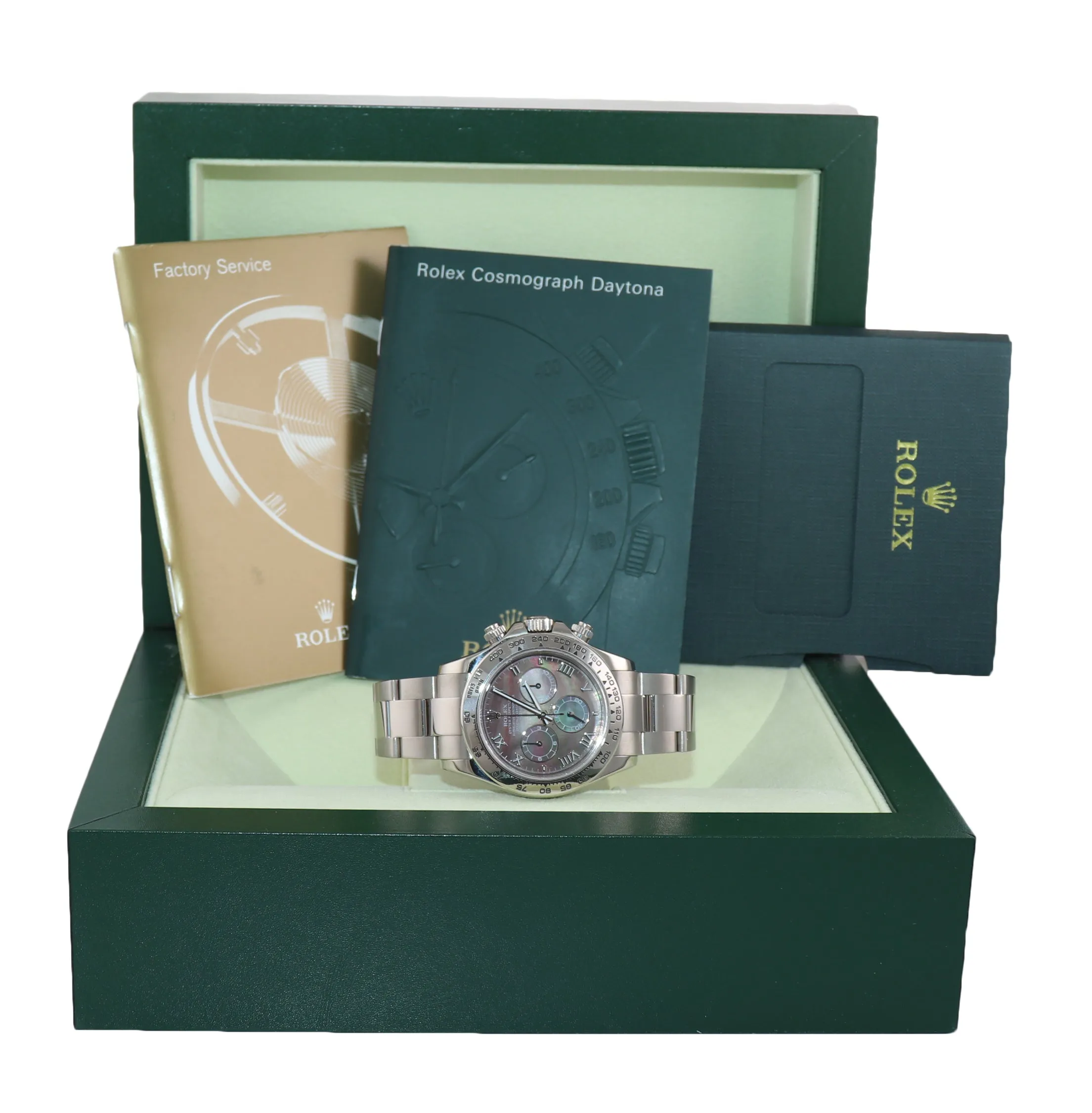 CASEBACK STICKER Rolex Daytona Mother of Pearl 116509 18k White Gold Watch Box