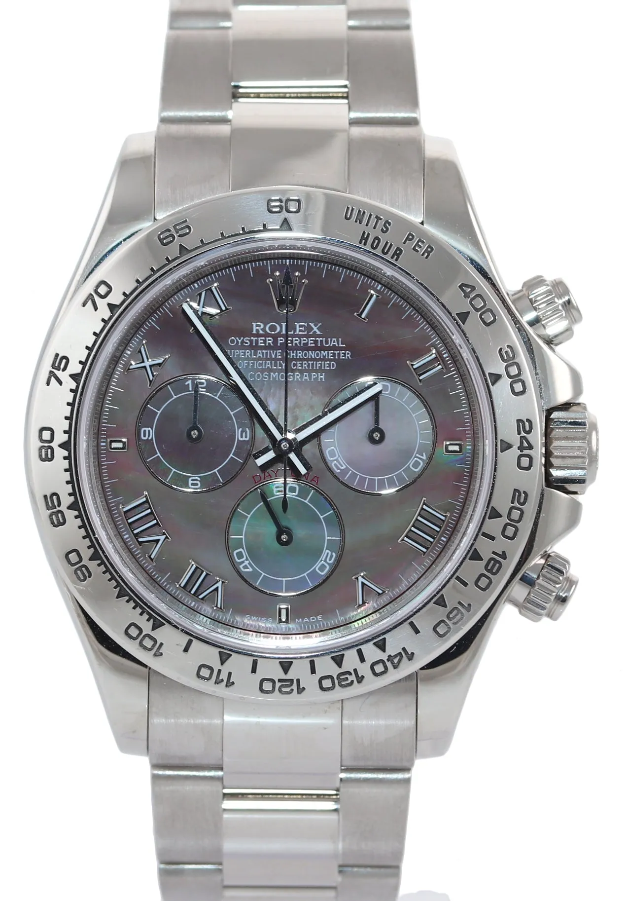 CASEBACK STICKER Rolex Daytona Mother of Pearl 116509 18k White Gold Watch Box