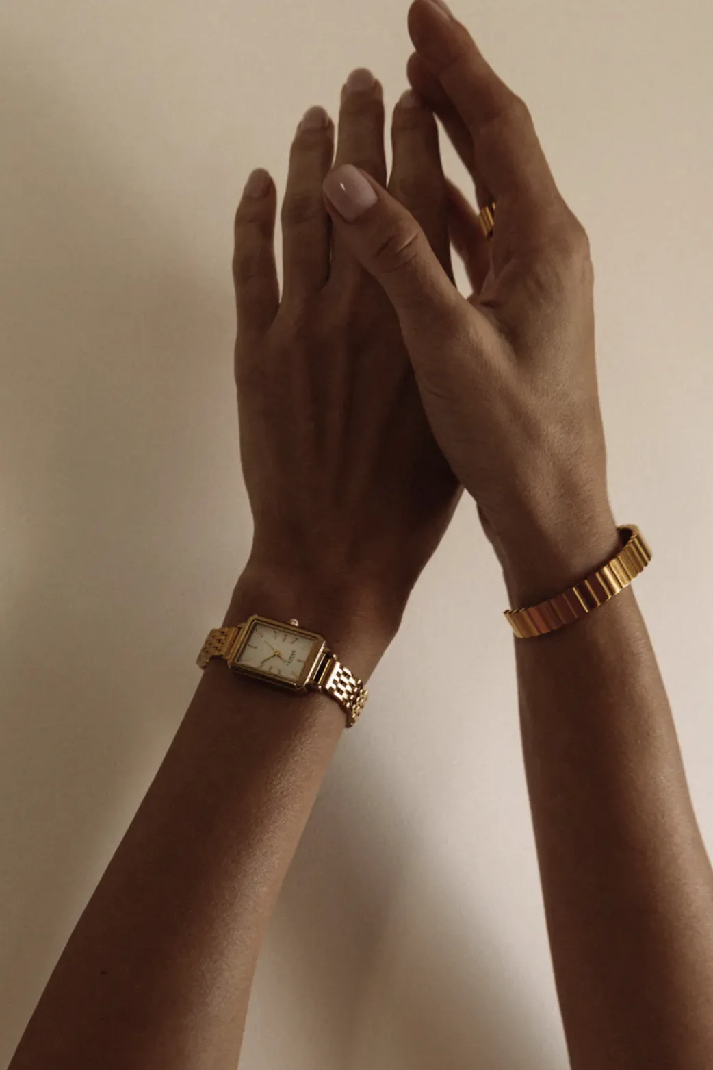 CENDRE MASON WATCH - GOLD/WHITE