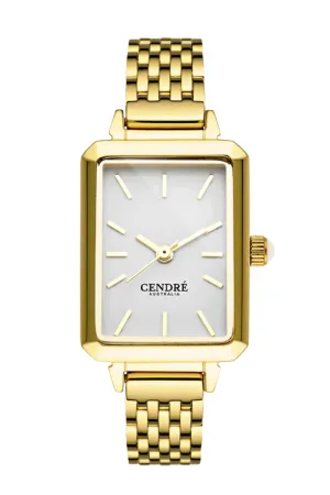 CENDRE MASON WATCH - GOLD/WHITE