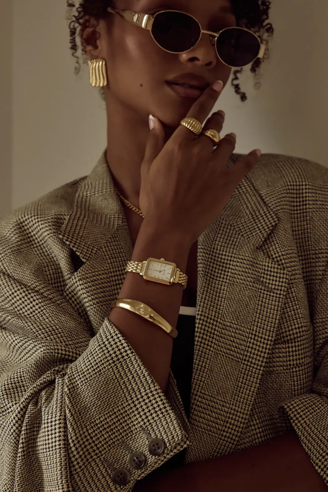 CENDRE MASON WATCH - GOLD/WHITE