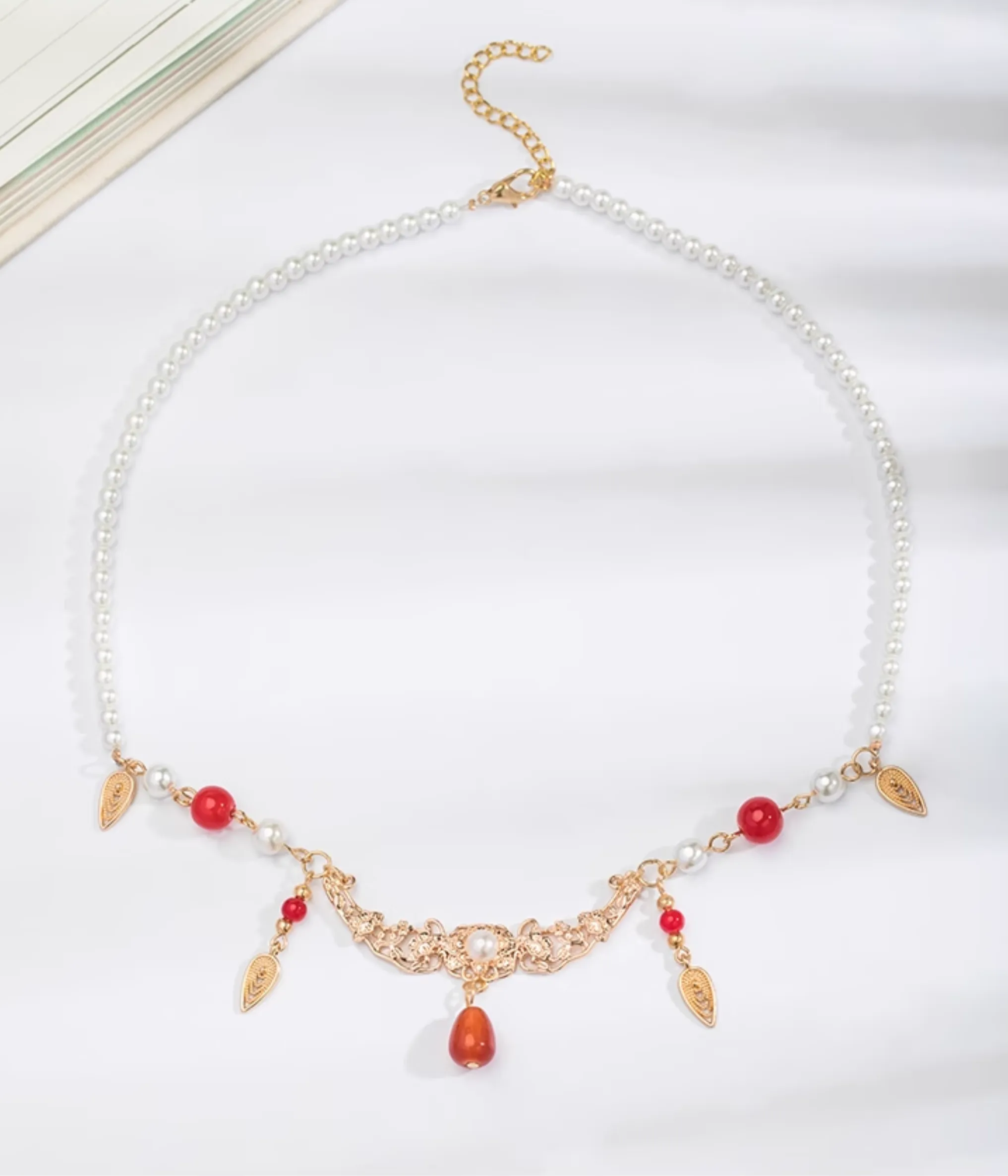 Chuan Zhu 串珠 Vermillion Strings Various Beaded Tang Song Necklaces
