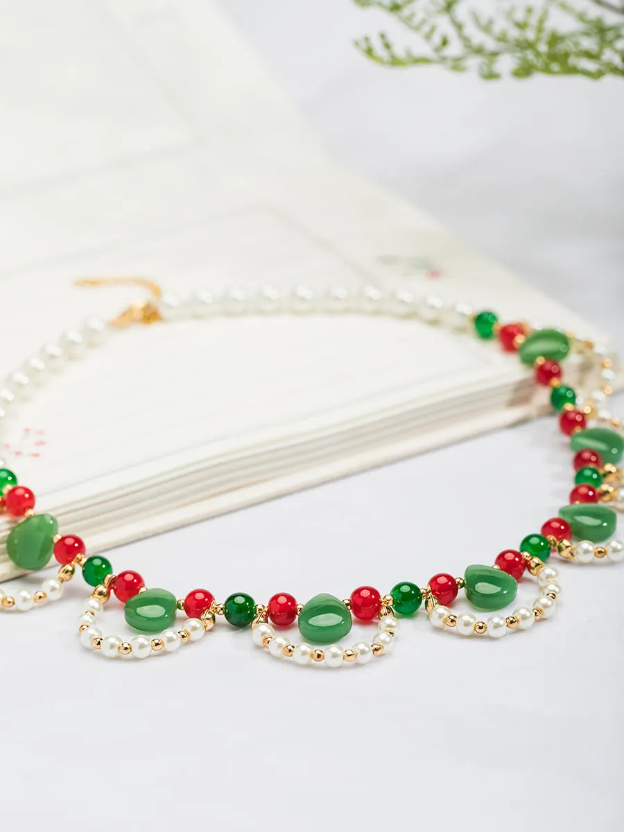 Chuan Zhu 串珠 Vermillion Strings Various Beaded Tang Song Necklaces