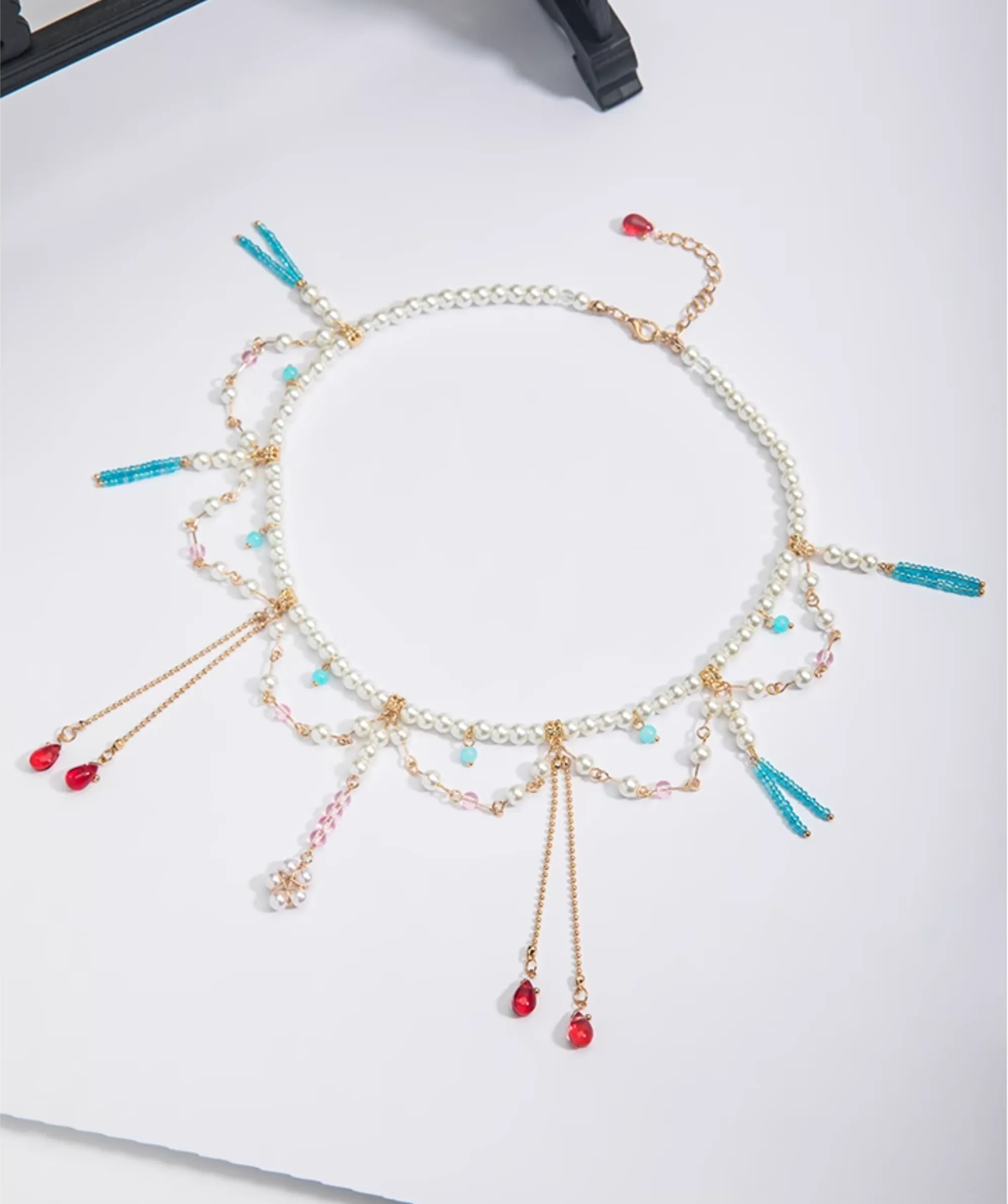 Chuan Zhu 串珠 Vermillion Strings Various Beaded Tang Song Necklaces