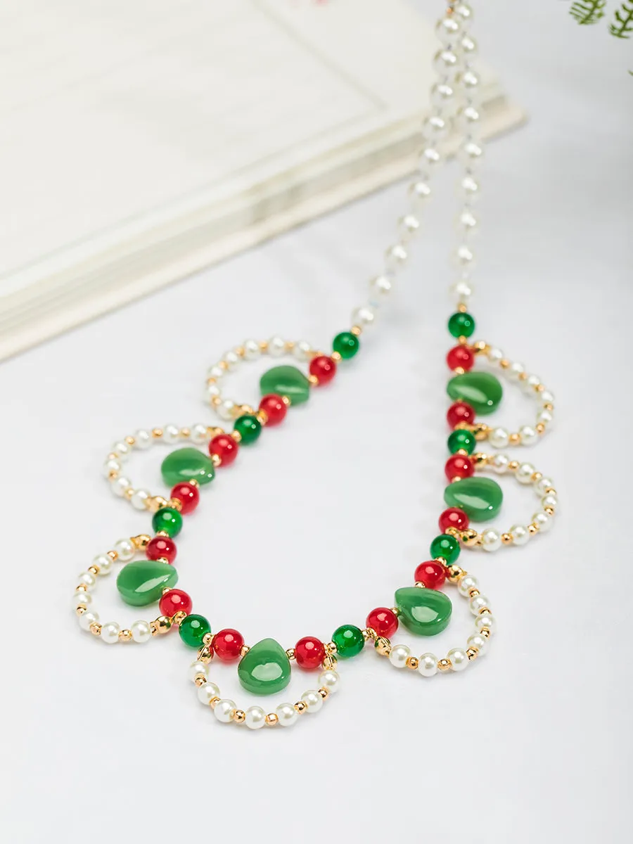 Chuan Zhu 串珠 Vermillion Strings Various Beaded Tang Song Necklaces