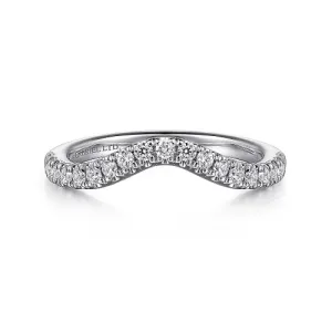 Classic Curved Diamond Wedding Band
