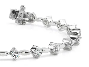 Classic Diamond Link Diamond Bracelet with 3.99 ct.(finished) 3.8mm