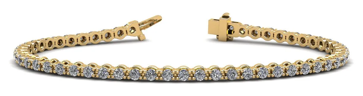 Classic Link Lab-Grown Diamond Tennis Bracelet with 4.95 ct.(finished) 3.1mm