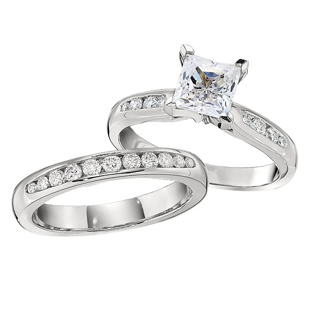 Classic Tapered Channel Set Engagement Rings