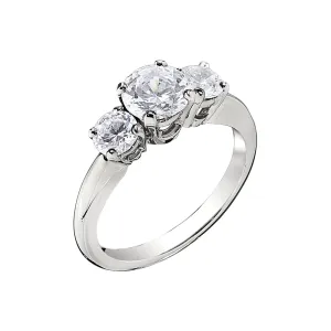 Classic Three Stone Engagement Rings