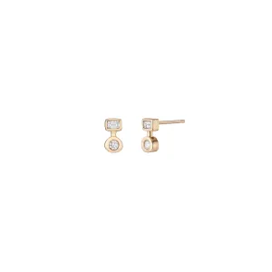 Cloister Stud Diamond Earrings