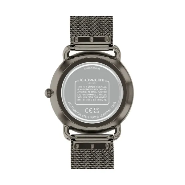 Coach Elliot Grey Mesh Bracelet Grey Dial Quartz Watch for Ladies - 14504210