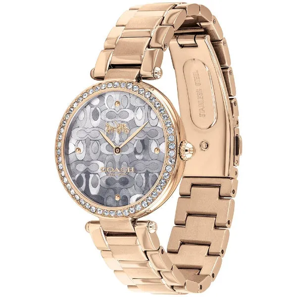 Coach Park Rose Gold Stainless Steel Mother Of Pearl Dial Quartz Watch for Ladies - 14503226