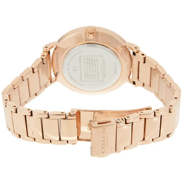 Coach Perry Rose Gold Stainless Steel Silver Dial Quartz Watch for Ladies - 14503708