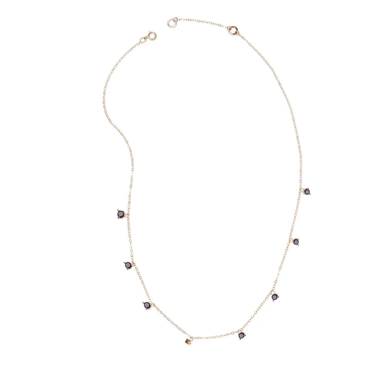 Cordelia Diamond Necklace Black