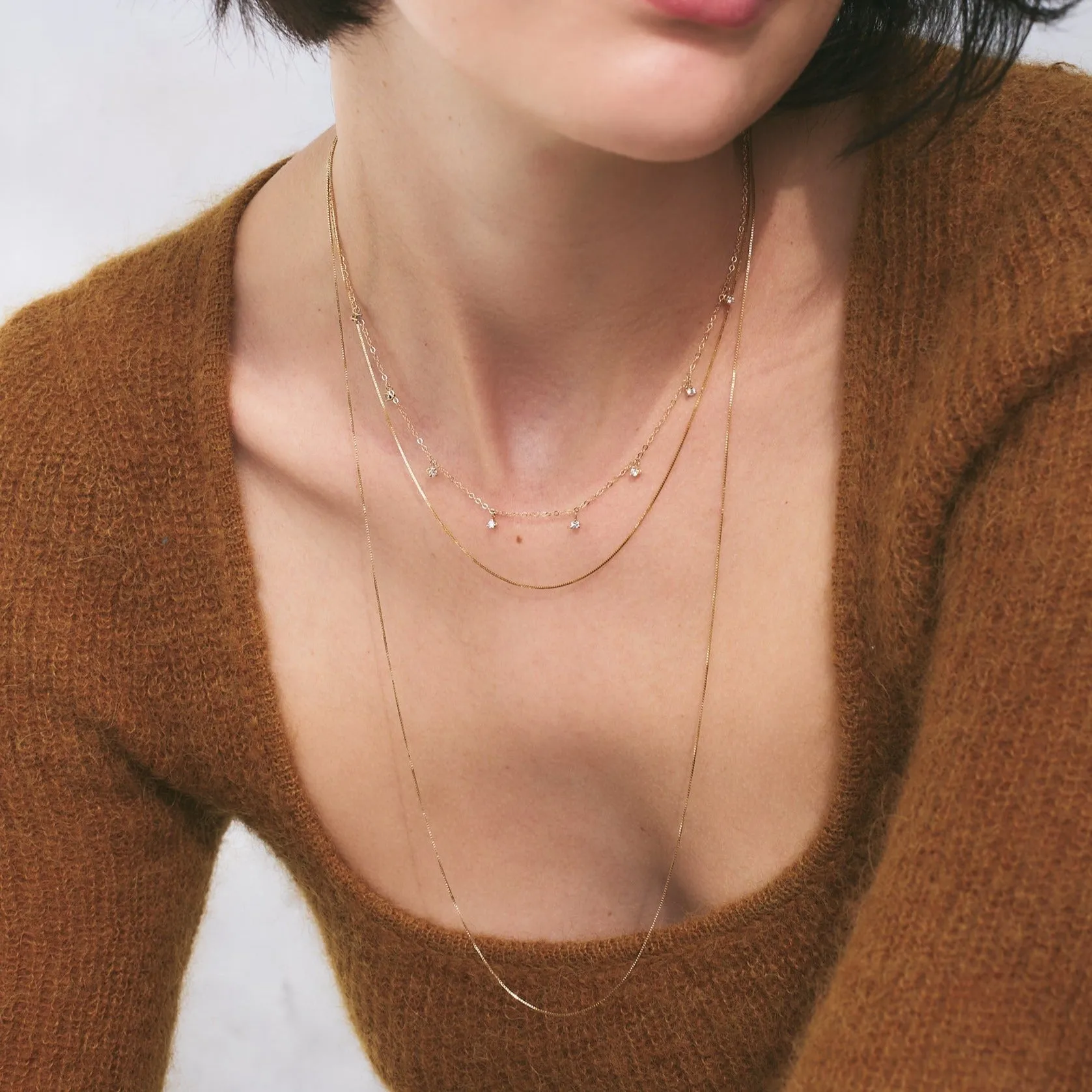 Cordelia Diamond Necklace Black
