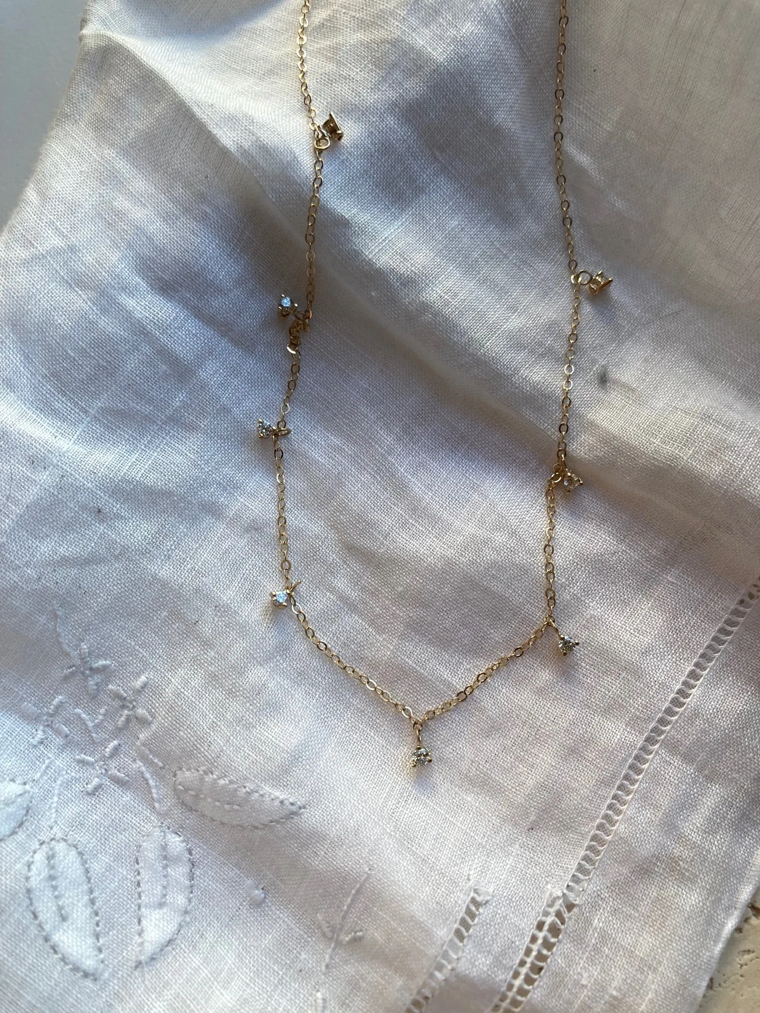 Cordelia Diamond Necklace Black