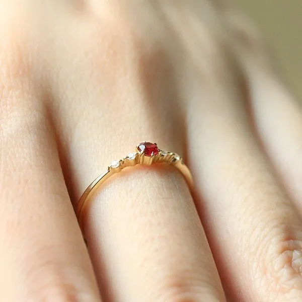 Crystal Engagement Ring