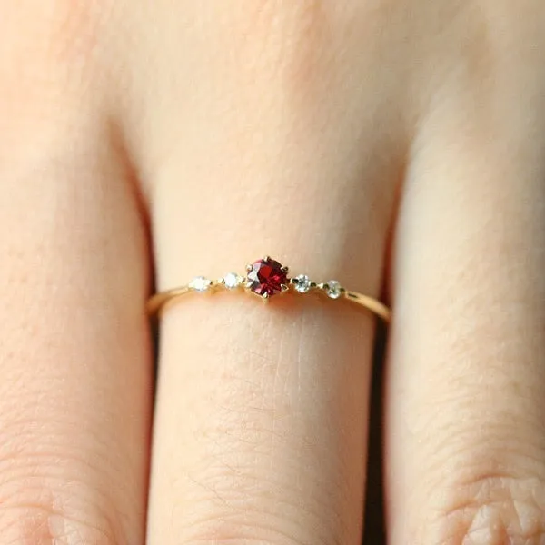 Crystal Engagement Ring