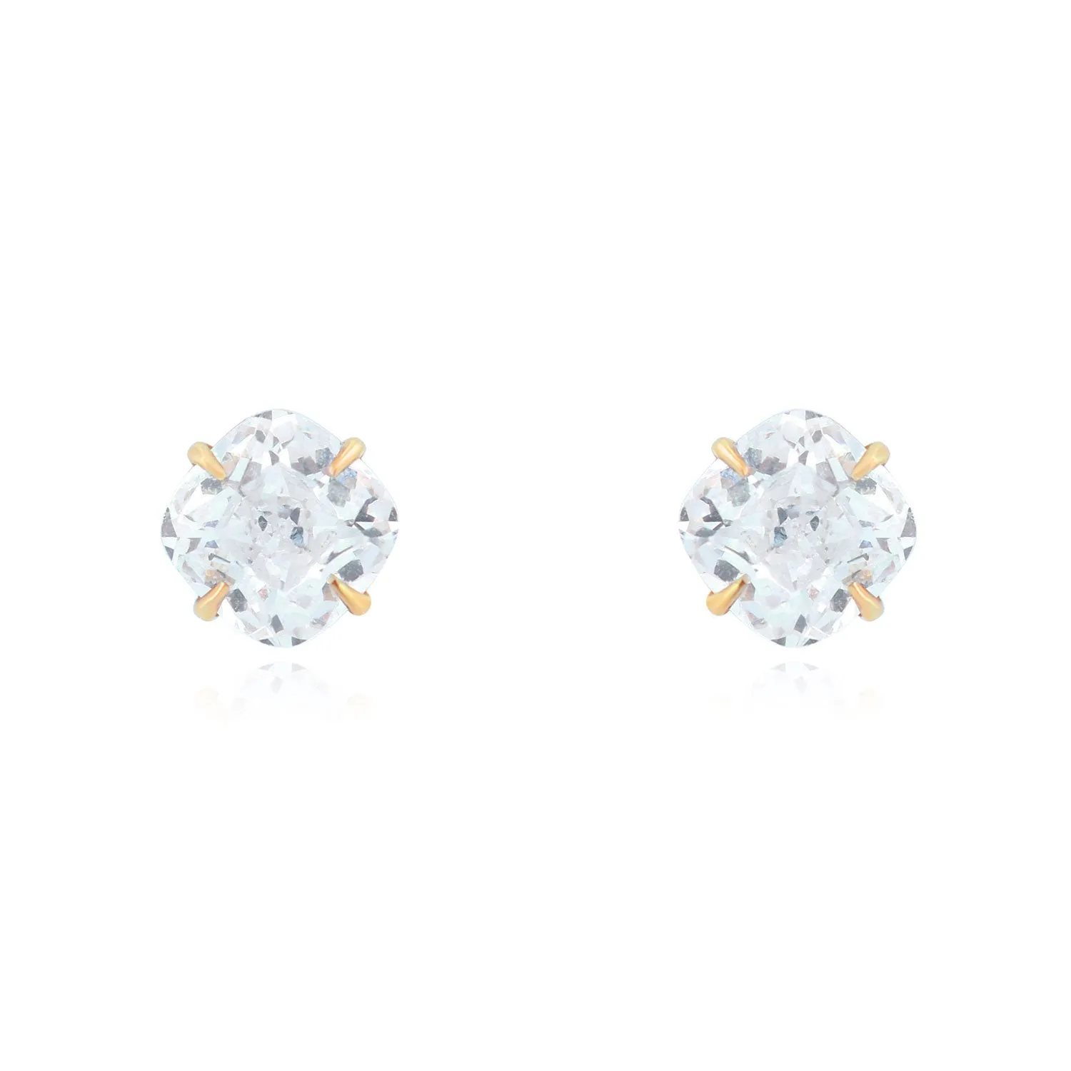 Cushion Cut Diamond Stud Earrings