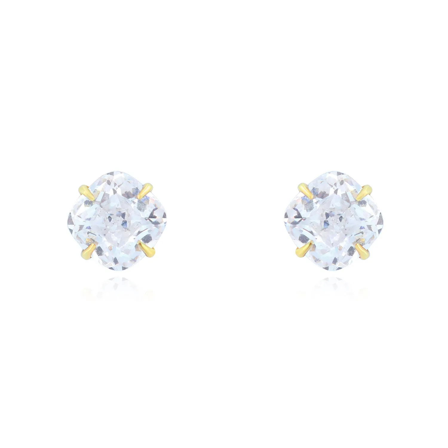 Cushion Cut Diamond Stud Earrings