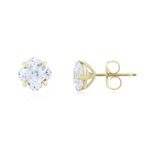 Cushion Cut Diamond Stud Earrings