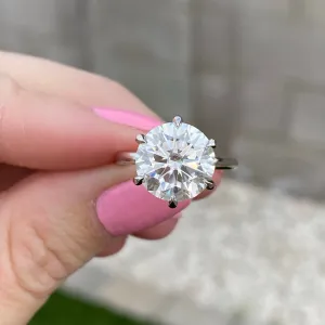 Danielle (4.5ct) Round Moissanite Engagement Ring