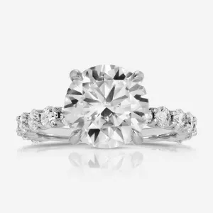 Destiny 4-Prong (3.5ct) Round Moissanite Engagement Ring