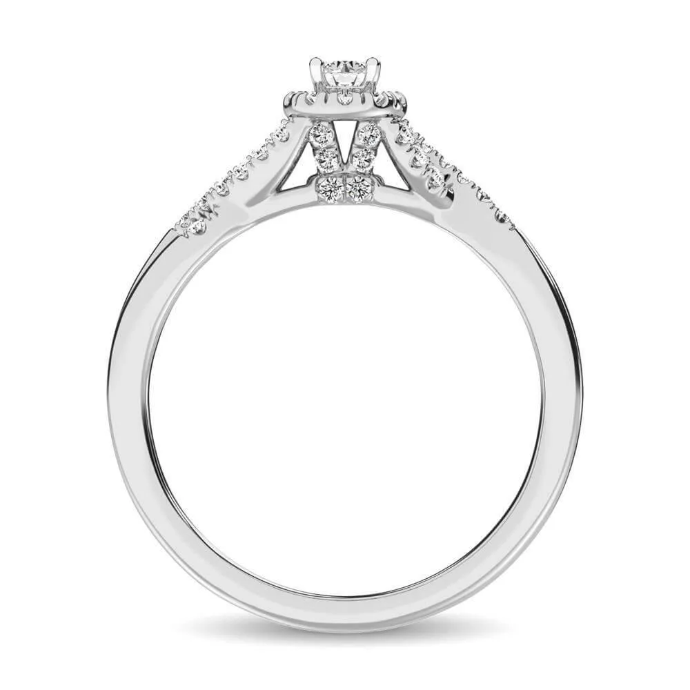 Diamond 1/4 ct tw Round Cut Engagement Ring