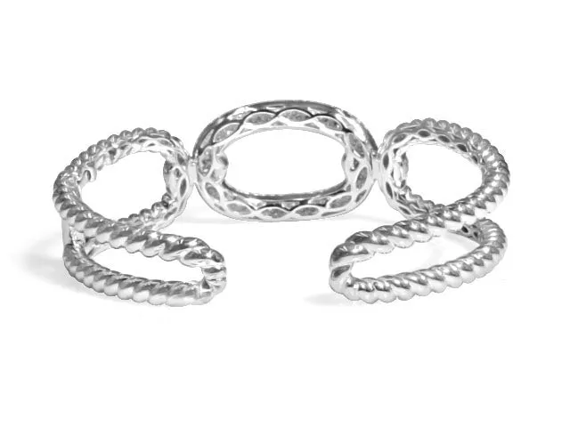 Diamond & White Gold Link Bracelet 3.31ctw