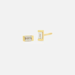 Diamond Baguette Studs